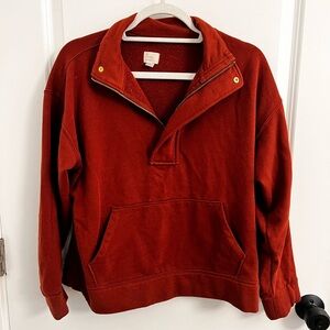 a new day | quarter zip sweater with front pocket